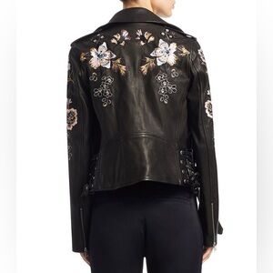 A.L.C. Benson Embroidered Leather Jacket
